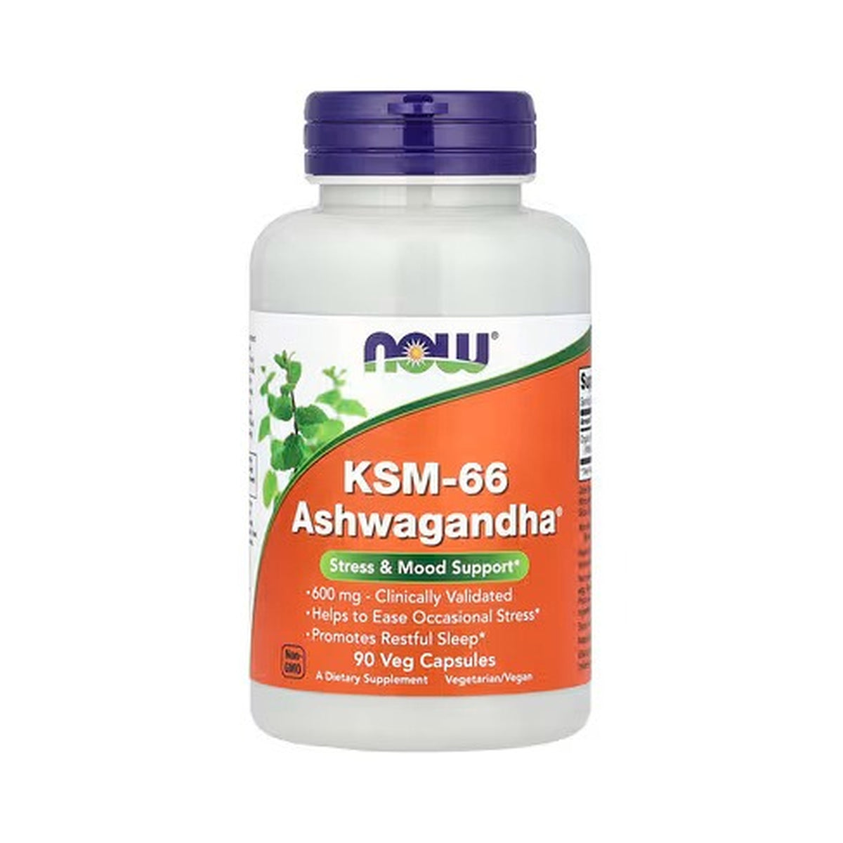 Now Foods KSM-66 Ashwagandha® 600mg – 90 Veg Capsules