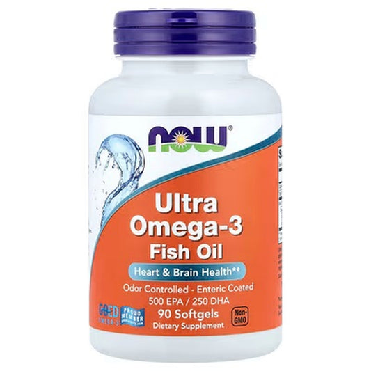 NOW Ultra Omega-3 supplement bottle