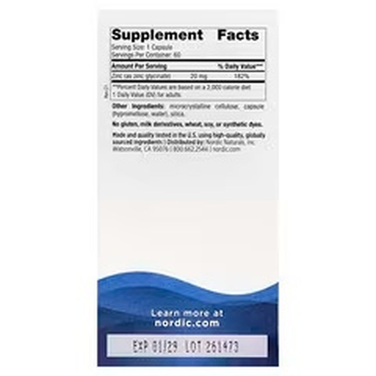 Nordic Naturals Zinc Glycinate