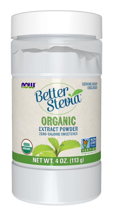 NOW Foods BetterStevia Organic Extract Powder 4 oz (113 g)