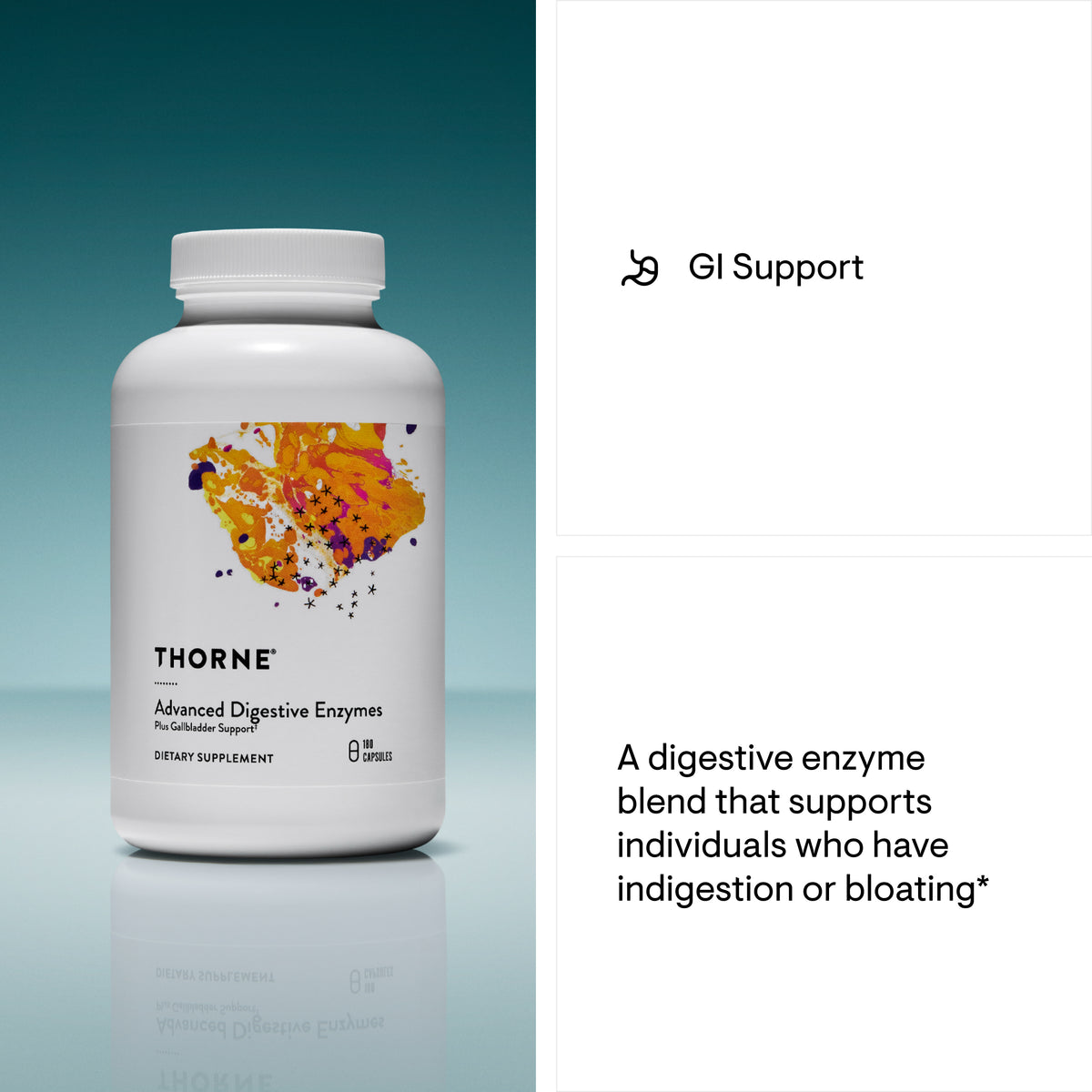 Thorne Advanced Digestive Enzymes – 180 Capsules — manufacturer product details