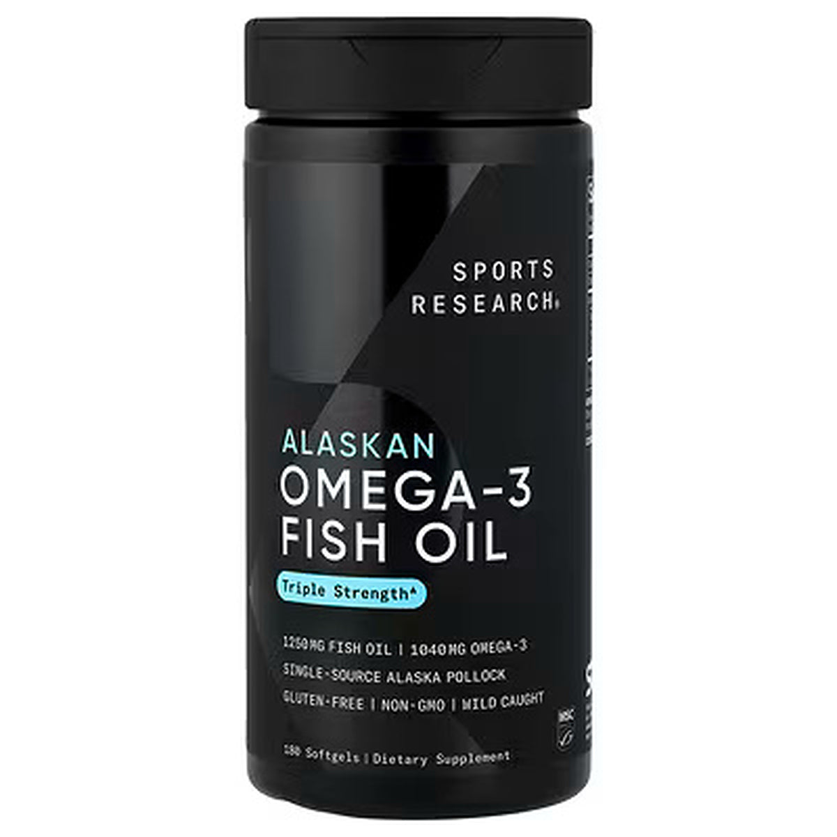 Sports Research Alaskan Omega-3 Fish Oil Triple Strength 180 Softgels