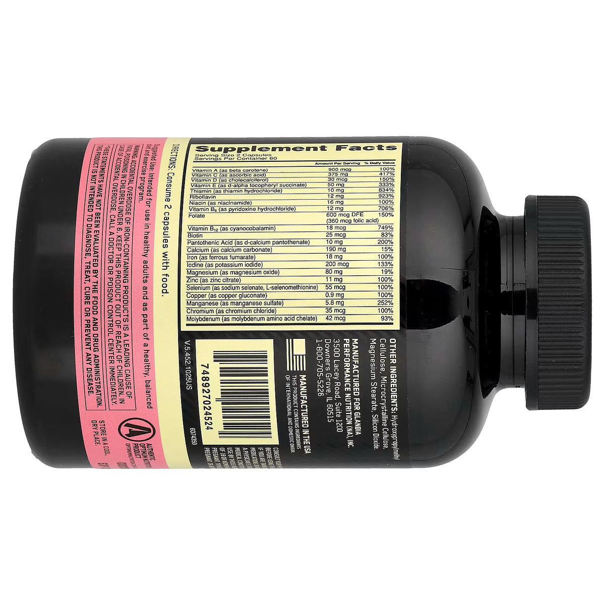 Optimum Nutrition Opti-Women Multivitamin for Active Women – 120 Capsules — product image 2