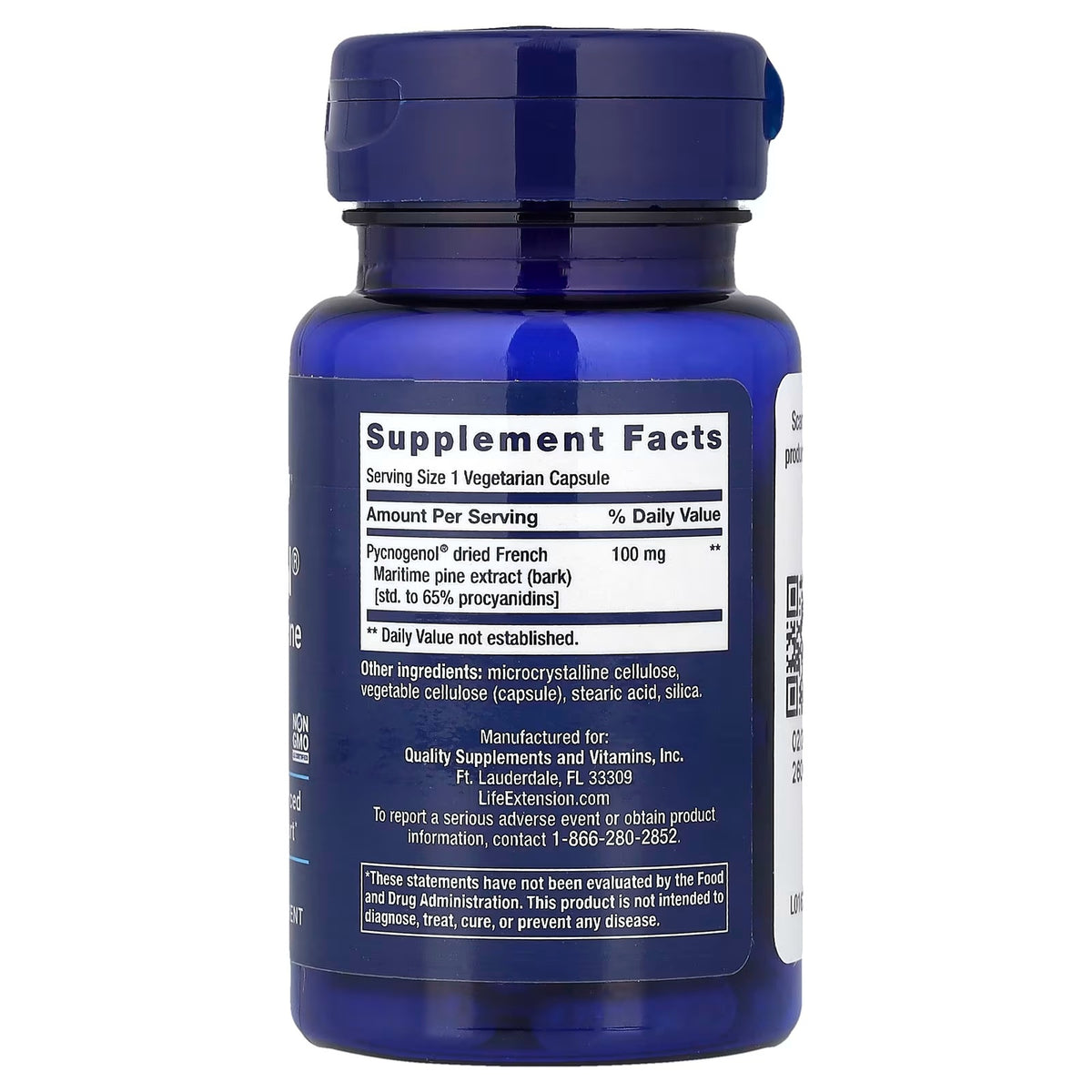 Life Extension Pycnogenol® 100 mg – 60 Veg Capsules — product image 2
