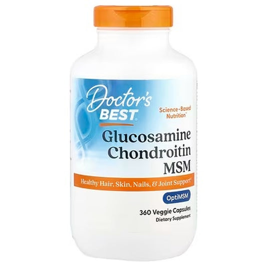 Doctor’s Best Glucosamine Chondroitin MSM with OptiMSM – 360 Veggie Capsules — product image 1
