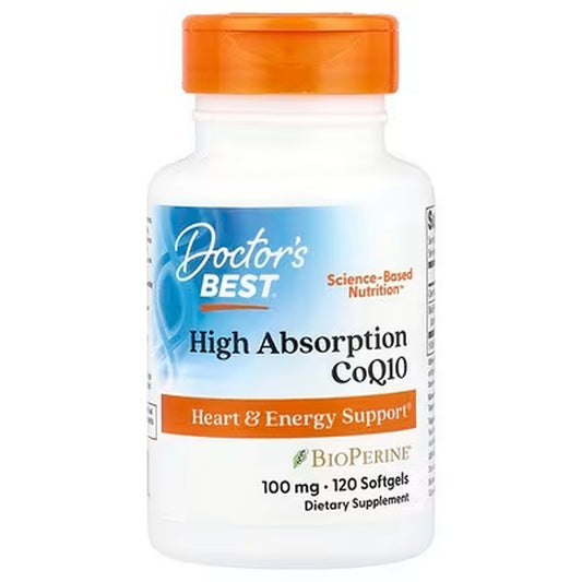Doctor’s Best High Absorption CoQ10 with BioPerine – 100 mg, 120 Softgels — product image 1
