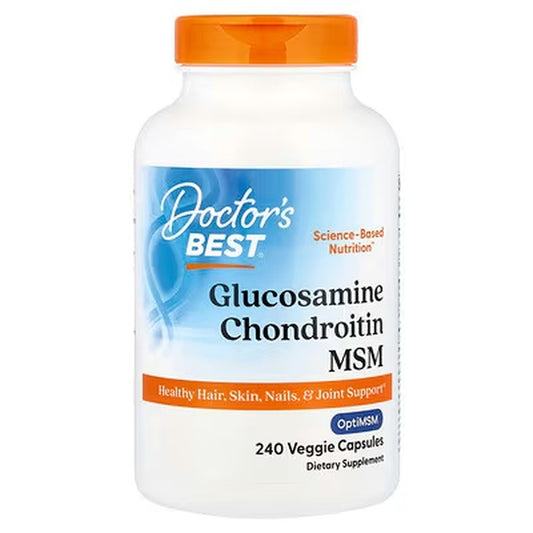 Doctor’s Best Glucosamine Chondroitin MSM with OptiMSM – 240 Veggie Capsules — product image 1