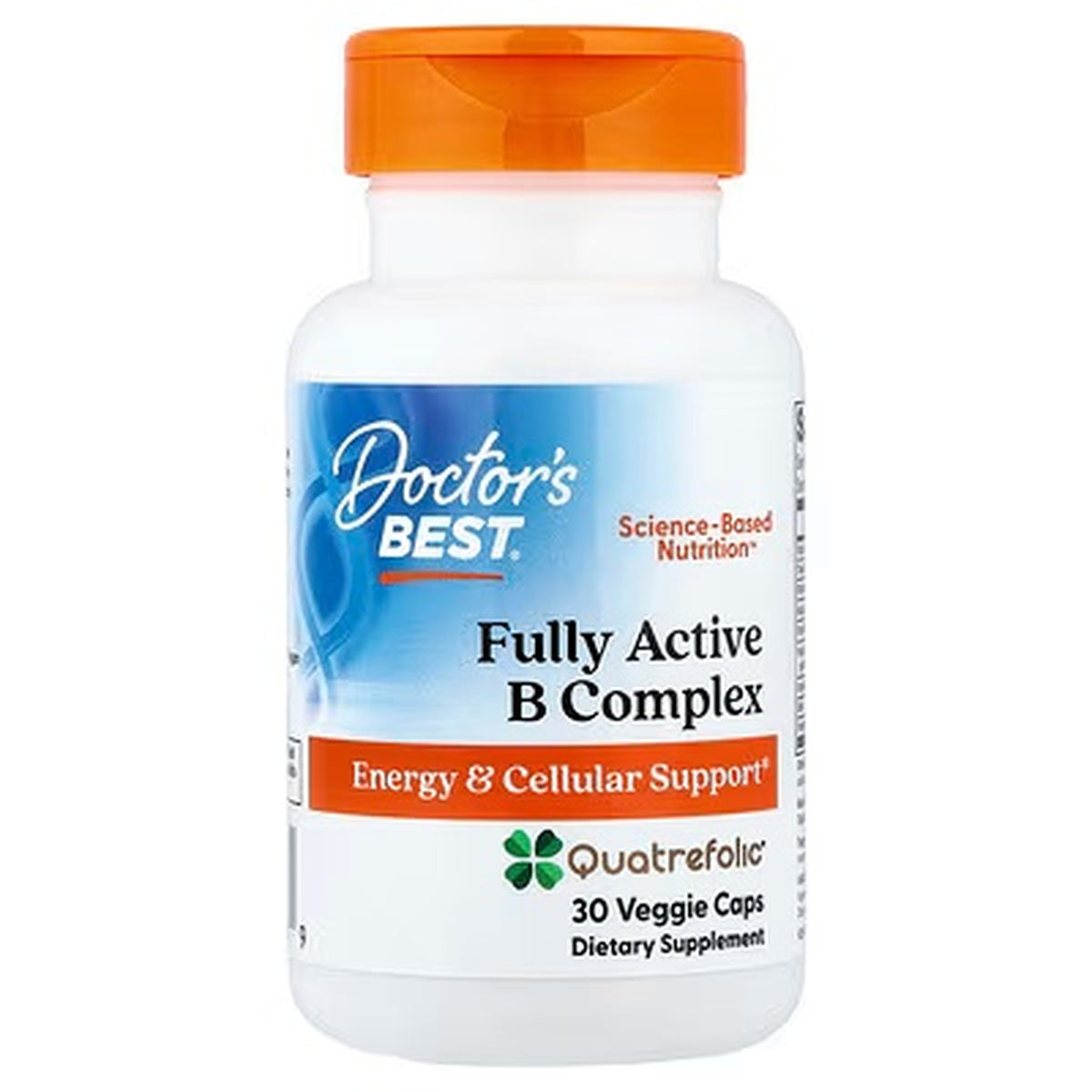 Doctor’s Best Fully Active B Complex with Quatrefolic – 30 Veggie Capsules — product image 1