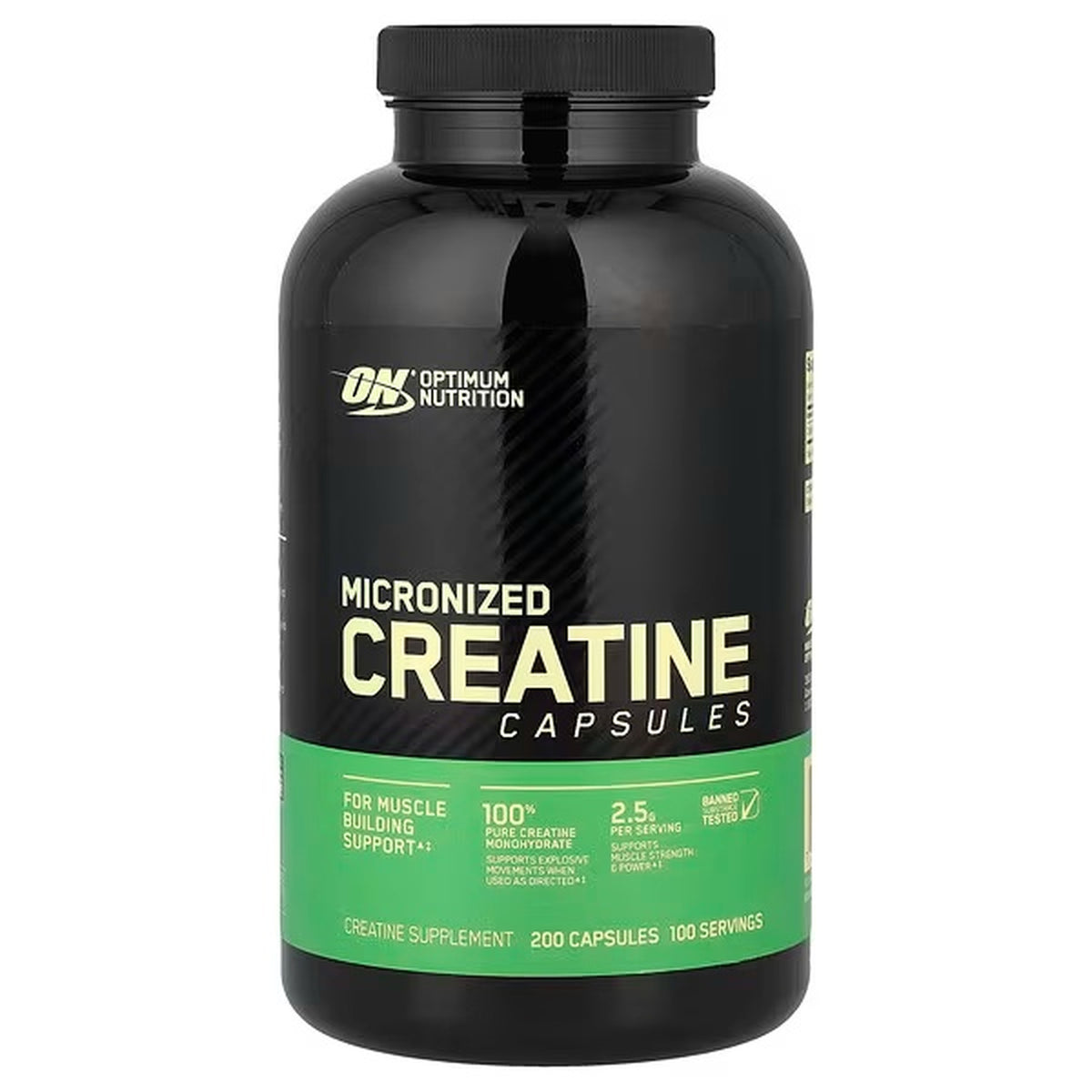 Optimum Nutrition Micronized Creatine Capsules – 100 Capsules — product image 4