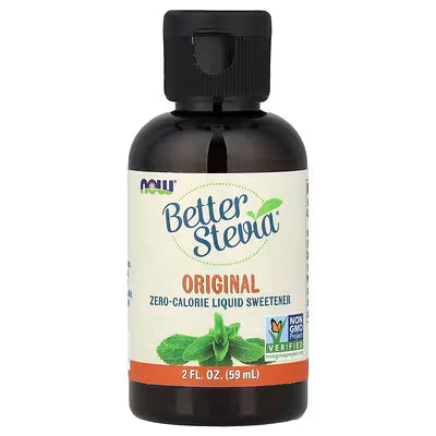 NOW Better Stevia Original Zero-Calorie Liquid Sweetener 2 fl oz bottle