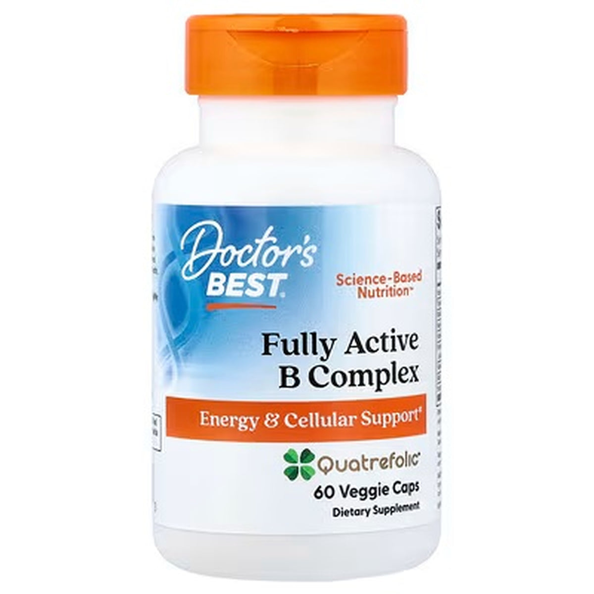 Doctor’s Best Fully Active B Complex with Quatrefolic – 30 Veggie Capsules — product image 5