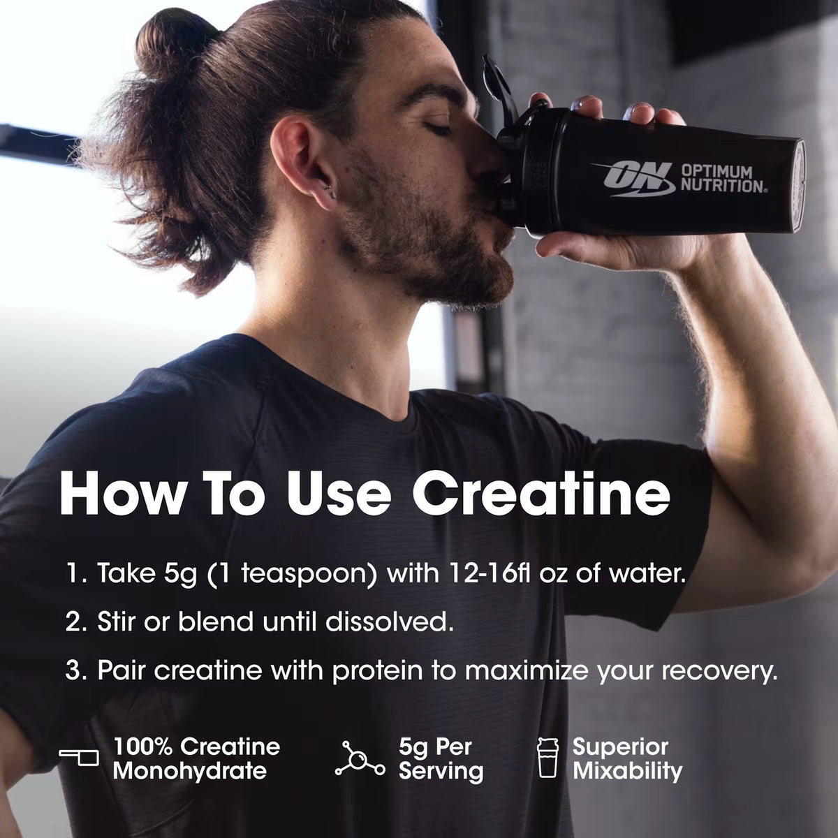 Optimum Nutrition Micronized Creatine Powder – Unflavored, 300 g — product image 3