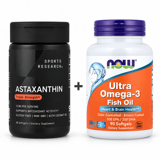 Omega-3 and astaxanthin supplement bundle