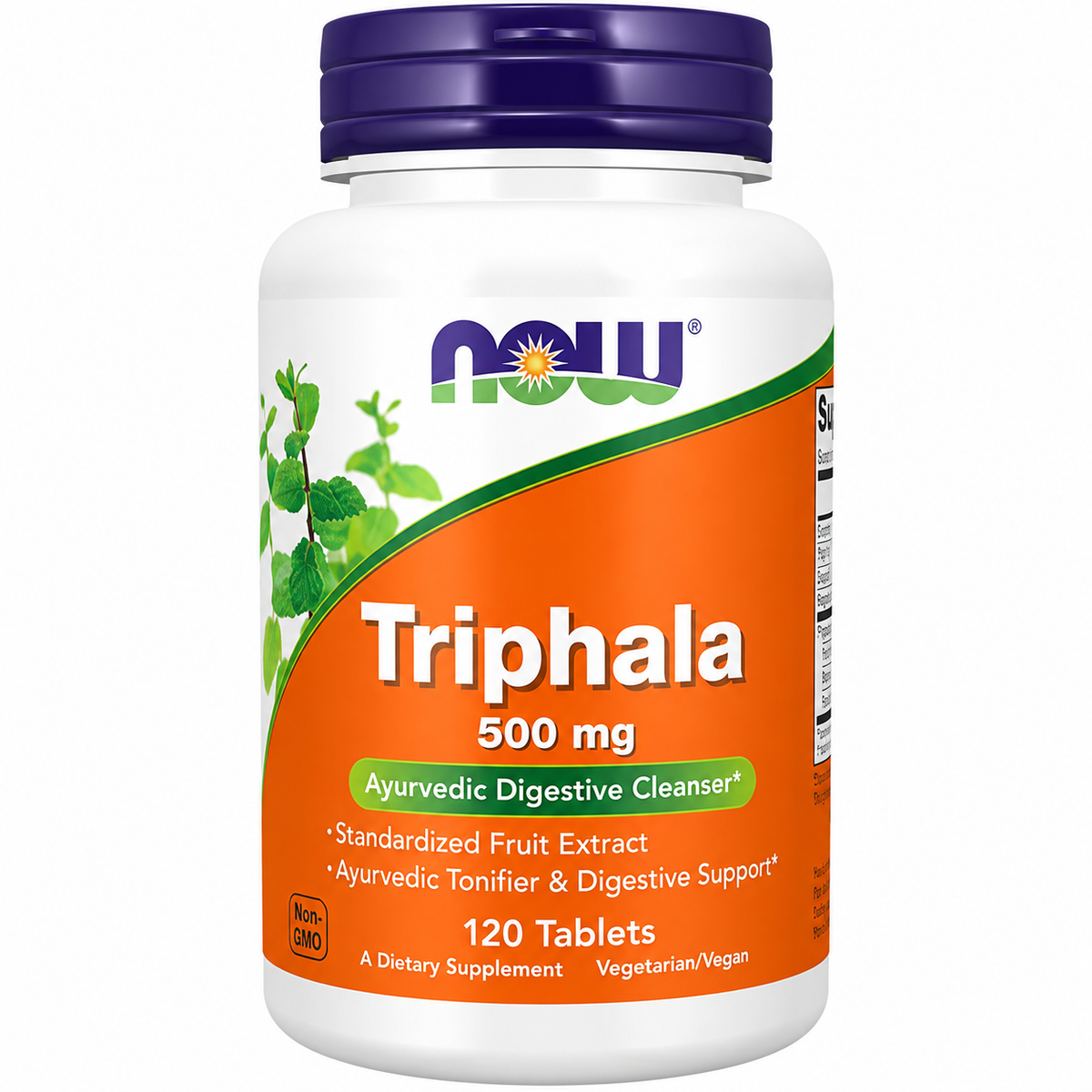 NOW Foods Triphala 500mg Ayurvedic Digestive Cleanser 120 Tablets