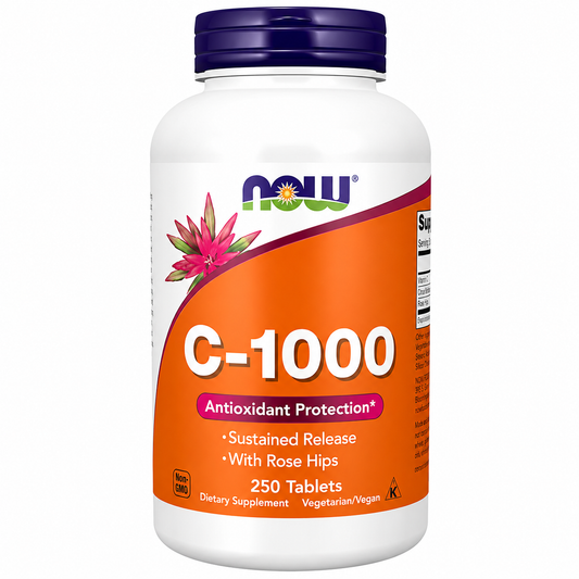 NOW Foods C-1000 Sustained Release with Rose Hips 250 Tablets