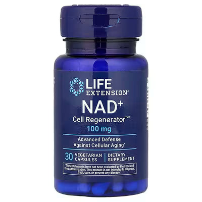 Life Extension NAD+ Cell Regenerator 100 mg – 30 Vegetarian Capsules, Advanced Defense Against Cellular Aging