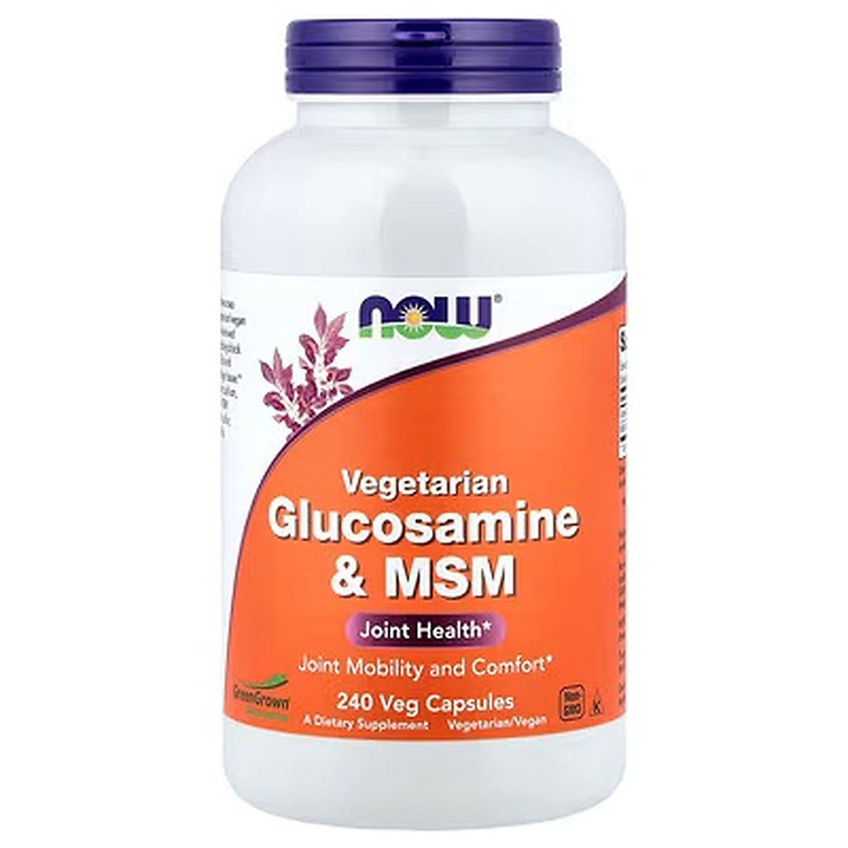 NOW Vegetarian Glucosamine & MSM 240 Veg Capsules
