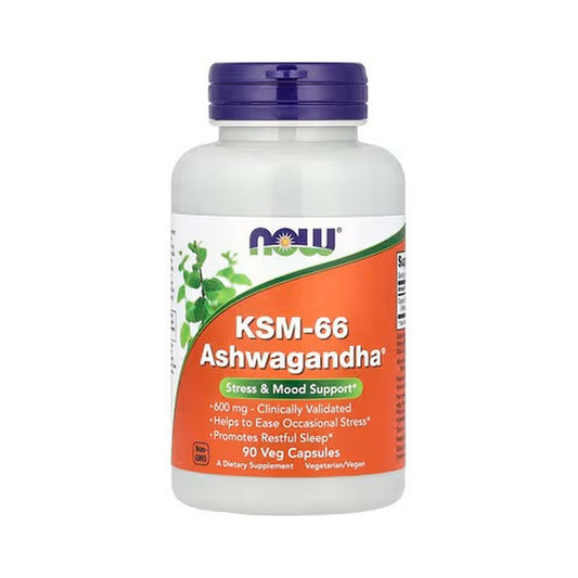 Now Foods KSM-66 Ashwagandha® 600mg – 90 Veg Capsules