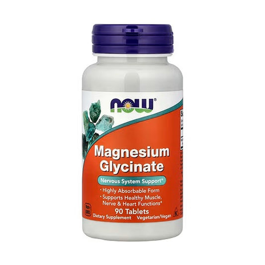 Now Foods Magnesium Glycinate – 90 & 180 Tablets