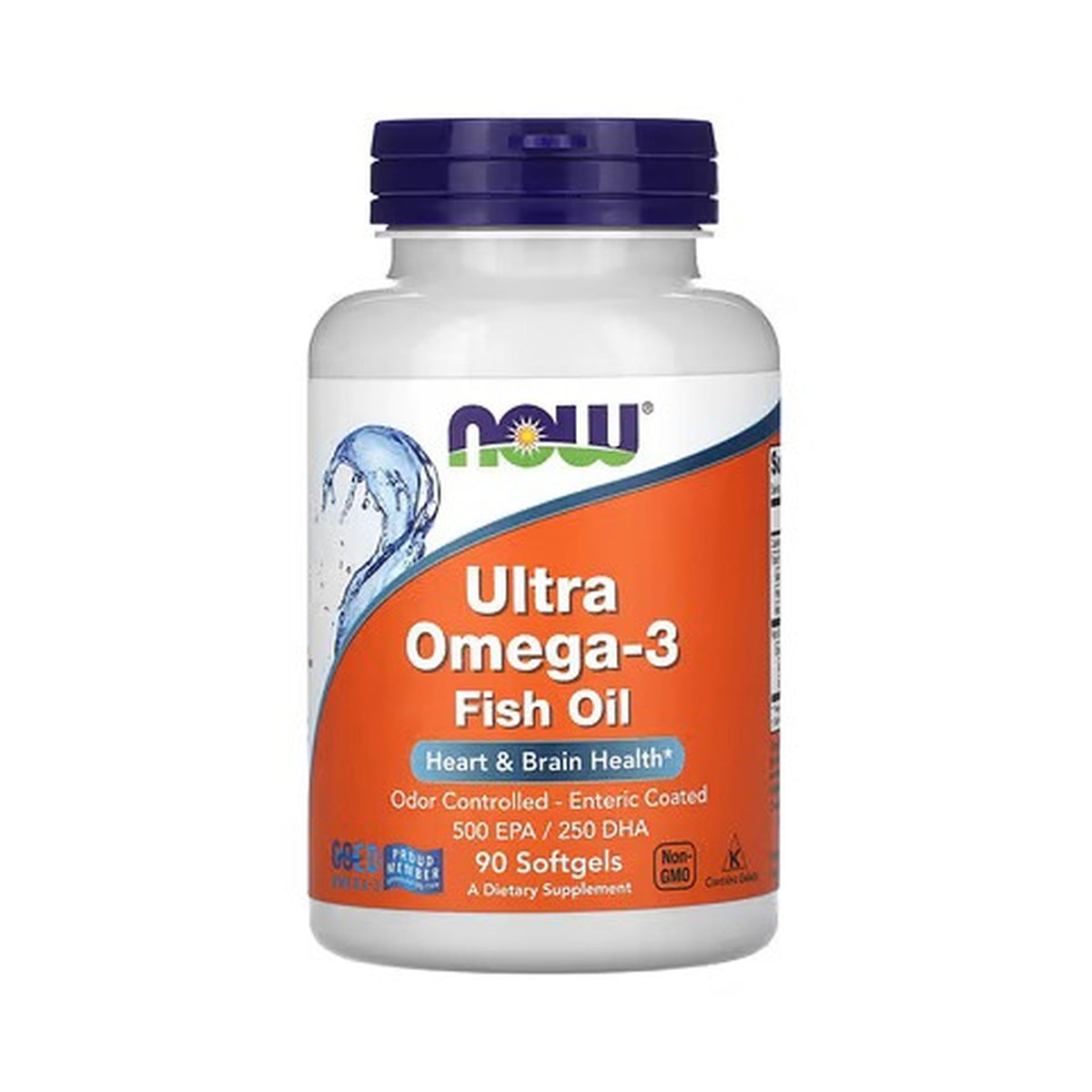 Now Foods Ultra Omega-3 Fish Oil – 500 EPA/250 DHA, 90 Softgels