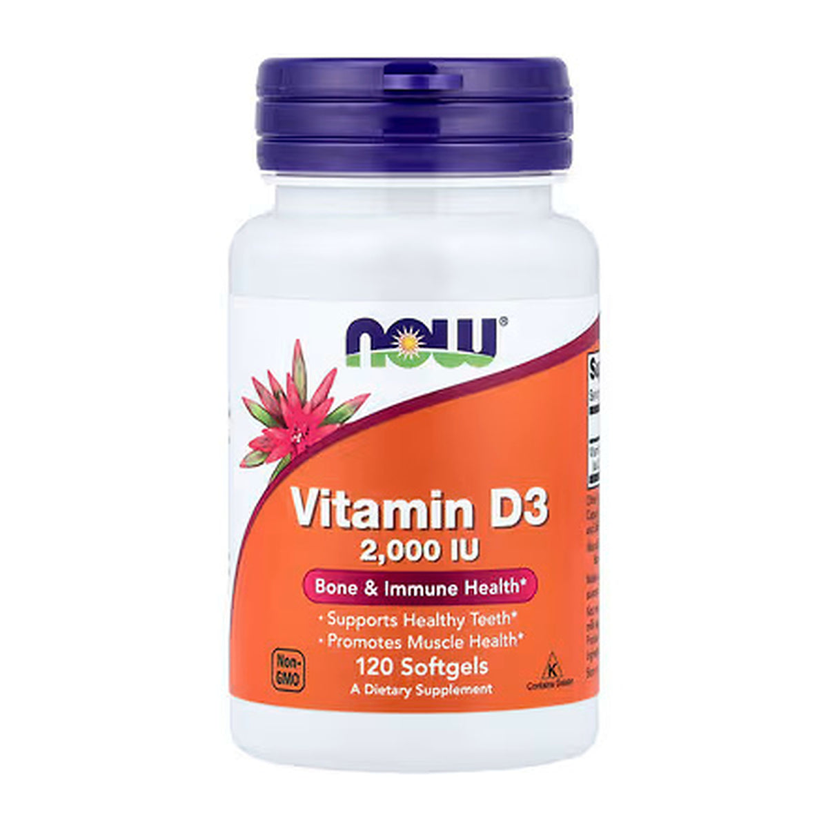 Now Foods Vitamin D3 2000 IU 120 Softgels