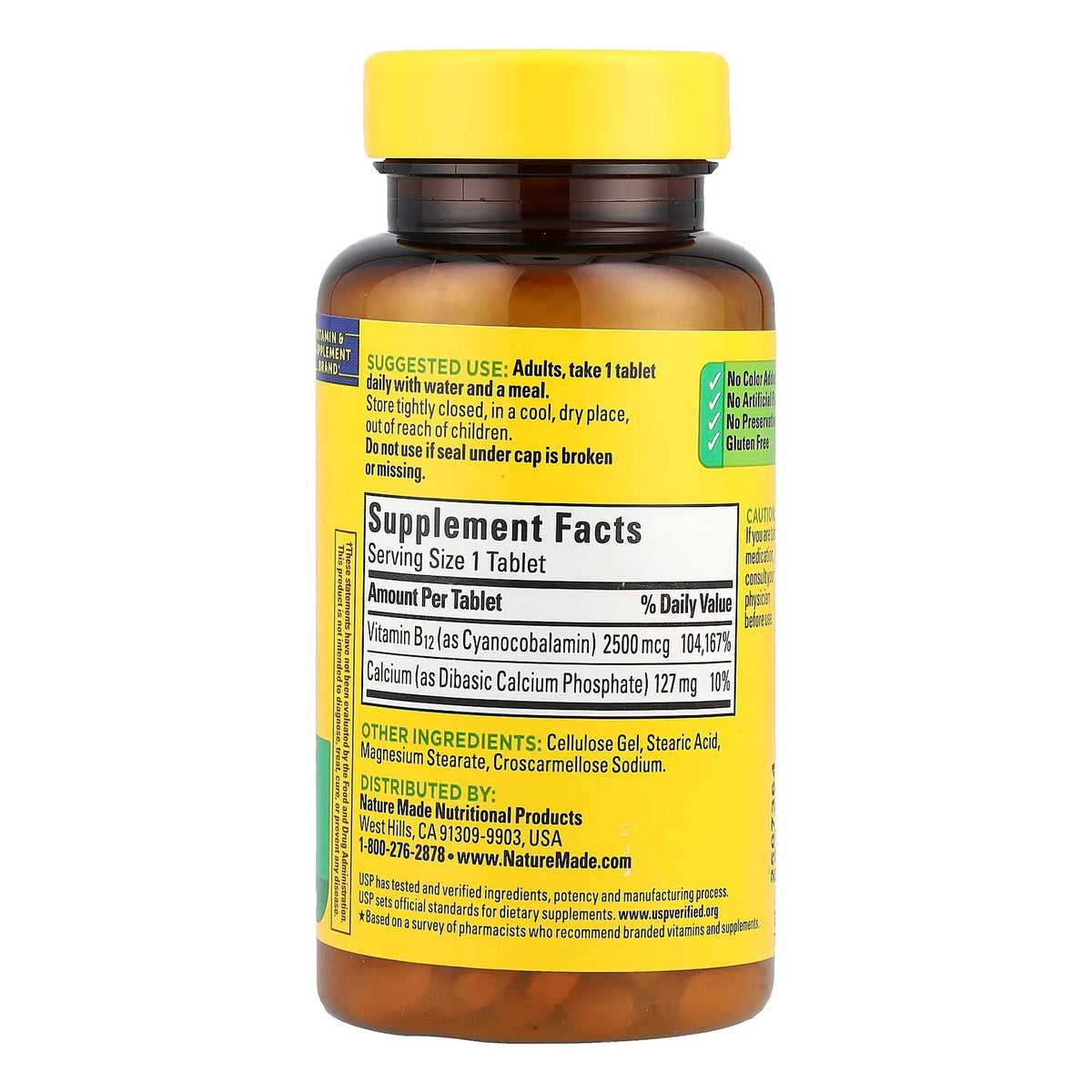 Nature Made B12 Extra Strength 2500 mcg - 60 Tablets