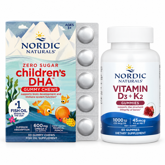 Nordic Naturals Children’s DHA & Vitamin D3 + K2 Gummies Bundle — product image 1