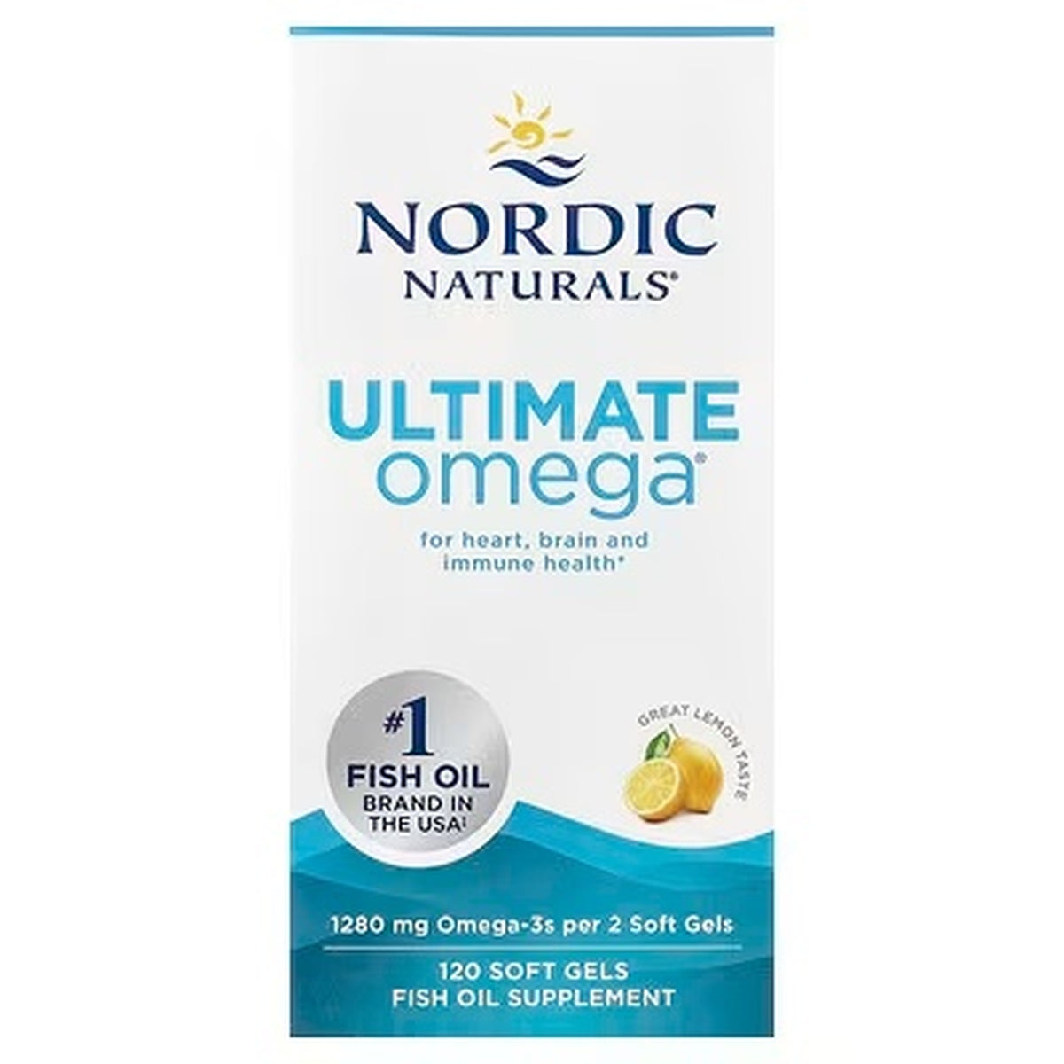 Nordic Naturals Ultimate Omega - High Potency Fish Oil, 60 Softgels