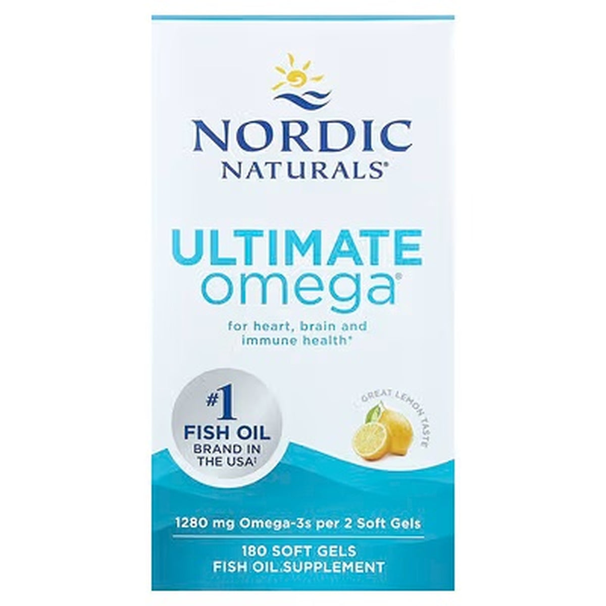 Nordic Naturals Ultimate Omega - High Potency Fish Oil, 60 Softgels