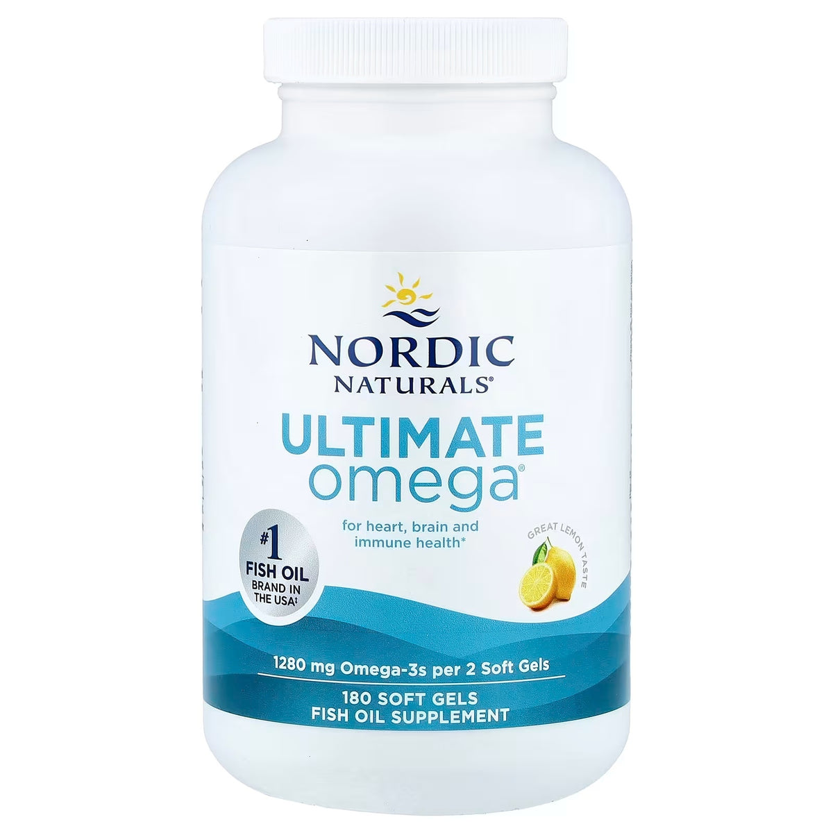 Nordic Naturals Ultimate Omega - High Potency Fish Oil, 60 Softgels