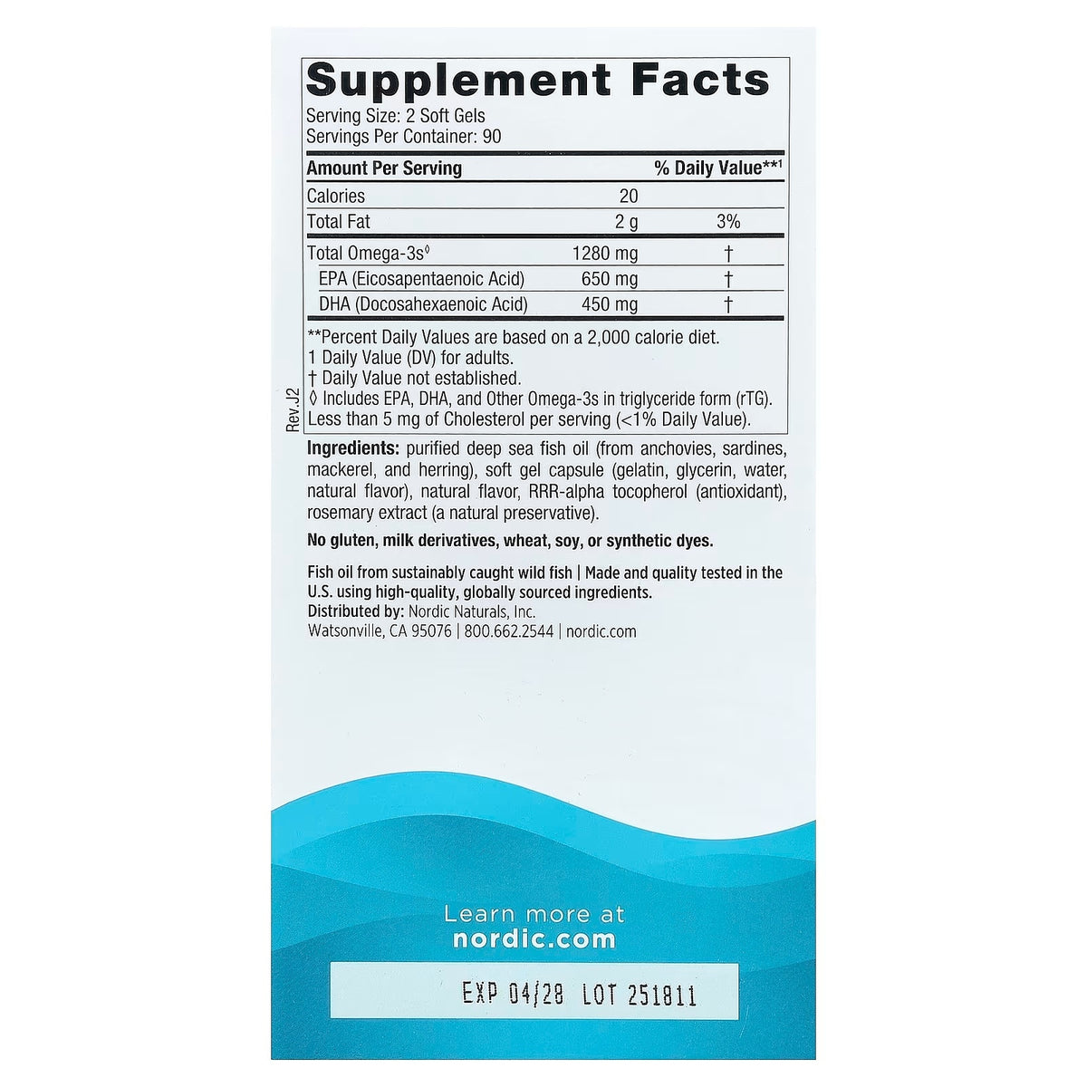 Nordic Naturals Ultimate Omega - High Potency Fish Oil, 60 Softgels