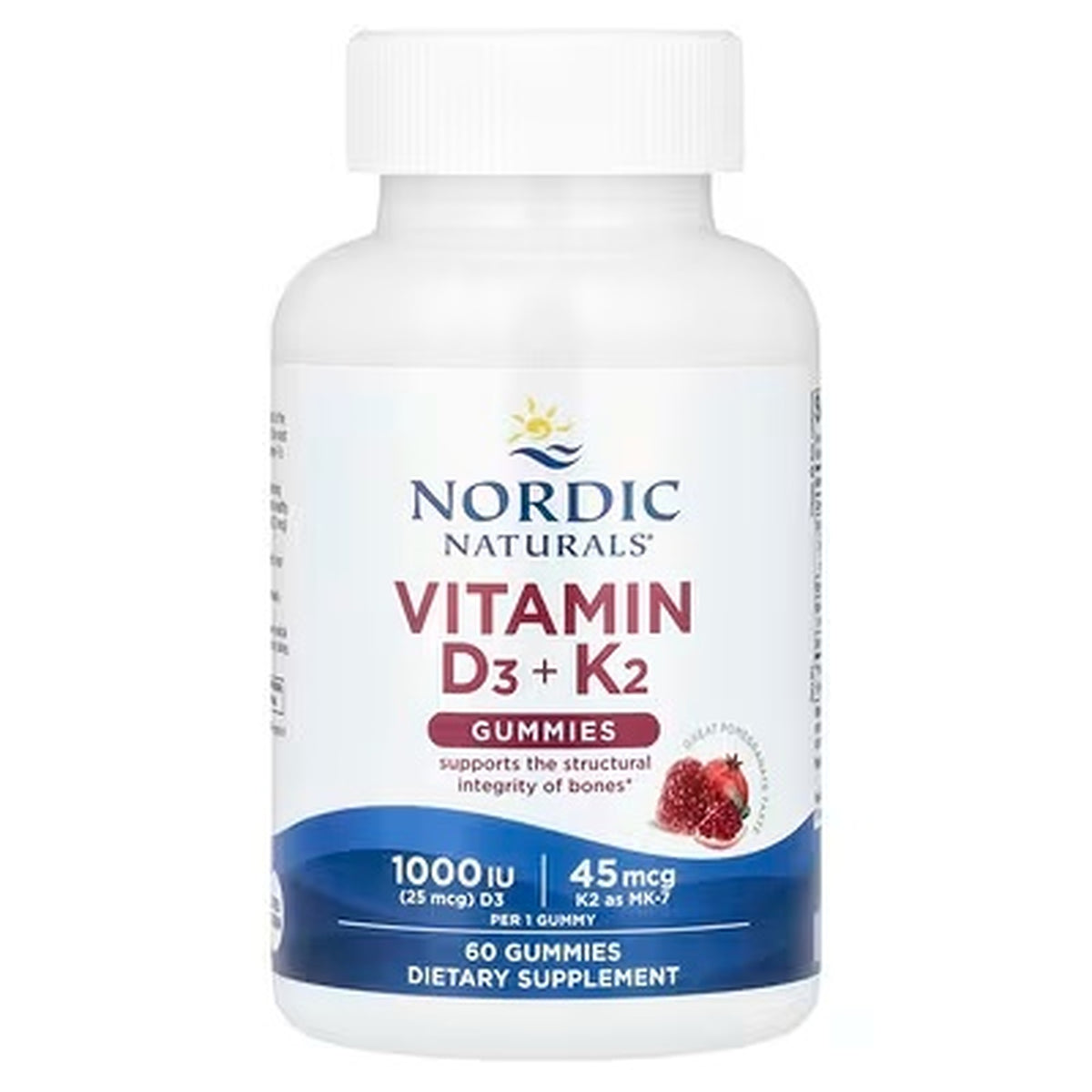 Nordic Naturals Vitamin D3+K2 Gummies