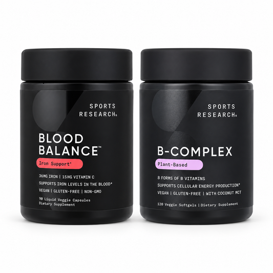 Sports Research Iron & B-Complex Bundle – 90 Capsules + 120 Softgels — product image 1