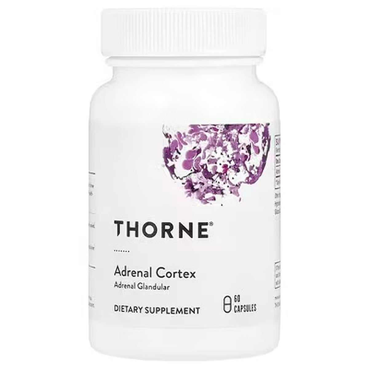 Thorne Adrenal Cortex Adrenal Glandular Adrenal Function Stress Resilience Cortisol Balance 60 Capsules Dietary Supplement