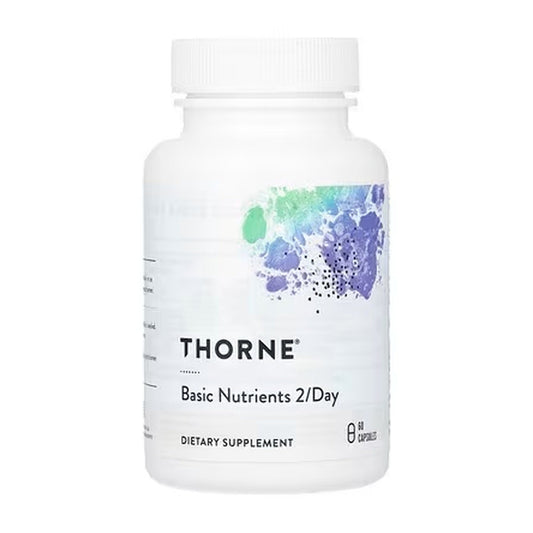 Thorne Basic Nutrients 2/Day Complete Daily Multivitamin Active Coenzyme Nutrients NSF Certified 60 Capsules Dietary Supplement