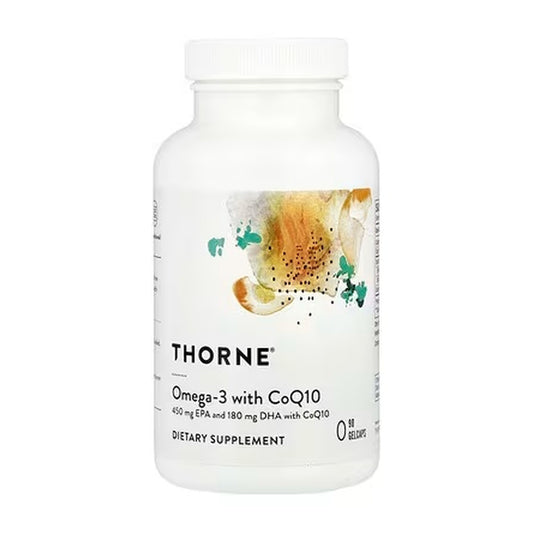 Thorne Omega-3 with CoQ10 - 90 Capsules