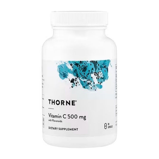 Thorne Vitamin C 500mg with Flavonoids Enhanced Antioxidant Immune Collagen Support 90 Capsules Dietary Supplement