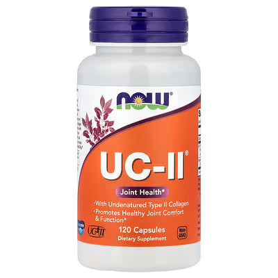 NOW UC-II Joint Health Undenatured Type II Collagen 120 Capsules bottle