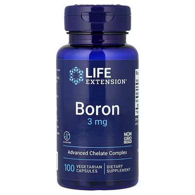 Life Extension Boron 3 mg Advanced Chelate Complex 100 Vegetarian Capsules