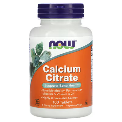 NOW Foods Calcium Citrate Bone Health Formula 100 Tablets