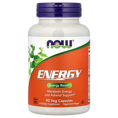 NOW Foods Energy Metabolic Energy and Adrenal Support 90 Veg Capsules