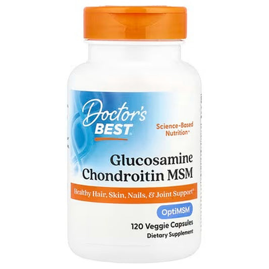Doctor’s Best Glucosamine Chondroitin MSM with OptiMSM – 120 Veggie Capsules — product image 1