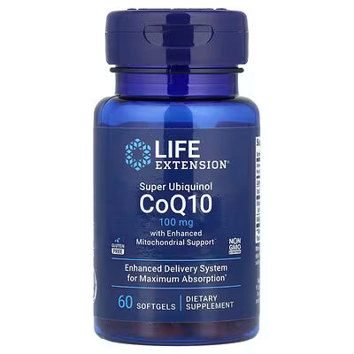 Life Extension Super Ubiquinol CoQ10 100 mg with Enhanced Mitochondrial Support – 60 Softgels, Enhanced Delivery System for Maximum Absorption
