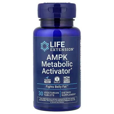 Life Extension AMPK Metabolic Activator – 30 Vegetarian Tablets, Fights Belly Fat and Supports Healthy Metabolism