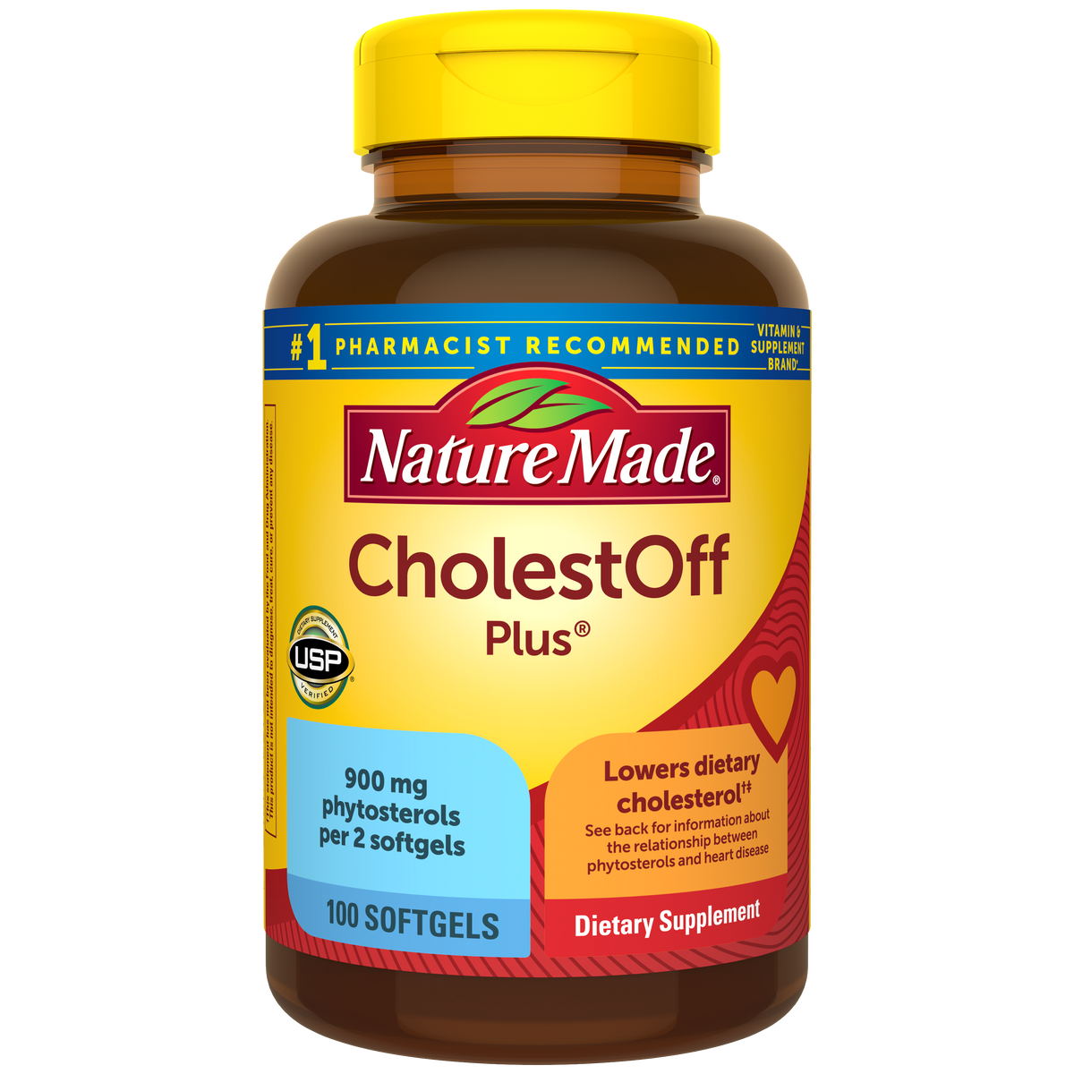Nature Made CholestOff Plus – 100 Softgels — front package