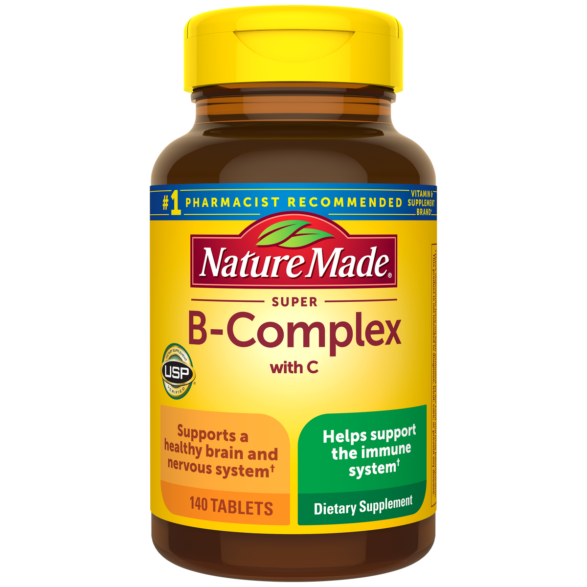 Nature Made Super B-Complex with Vitamin C – 140 Tablets — front package