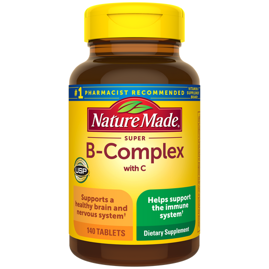 Nature Made Super B-Complex with Vitamin C – 140 Tablets — front package