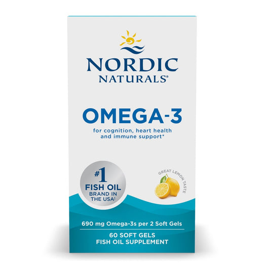 Nordic Naturals Omega-3 Lemon – 60 Softgels — front package