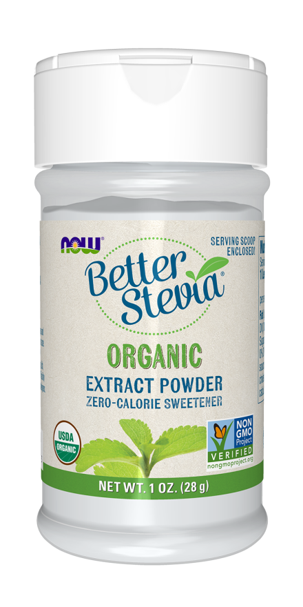 NOW Foods BetterStevia Organic Extract Powder 1 oz (28 g)