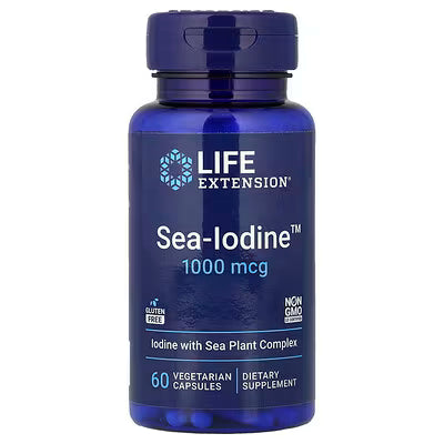 Life Extension Sea-Iodine 1000 mcg Iodine with Sea Plant Complex 60 Vegetarian Capsules